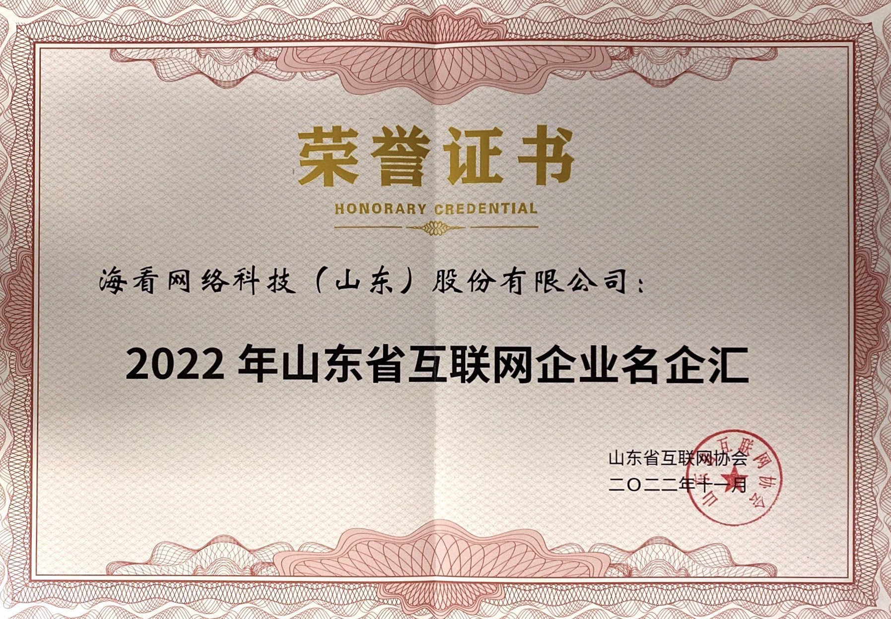 2022年山东省互联网企业名企汇-证书.jpg